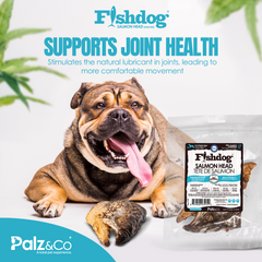 Fishdog Salmon Head Dog Treats - 4.5 oz (127g) by Palz&Co