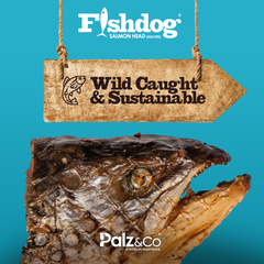 Fishdog Salmon Head Dog Treats - 4.5 oz (127g) by Palz&Co