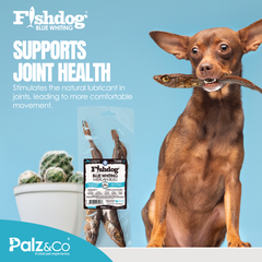 Fishdog Blue Whiting Dog Treats - Whole Fish Dog Snack, Wild-Caught & All-Natural - Omega-3 Rich, Supports Joint Health - 2.5 oz (70g) by Palz&Co