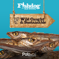 Fishdog Blue Whiting Dog Treats - Whole Fish Dog Snack, Wild-Caught & All-Natural - Omega-3 Rich, Supports Joint Health - 2.5 oz (70g) by Palz&Co