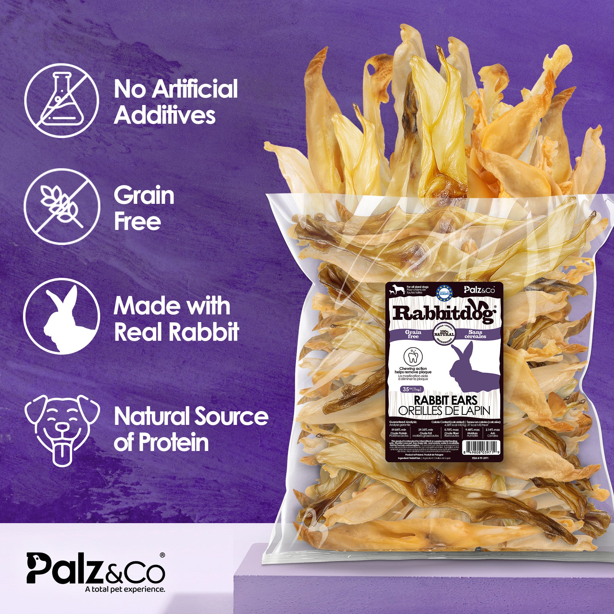 Rabbit Ears - 2.2 lbs (1kg) 