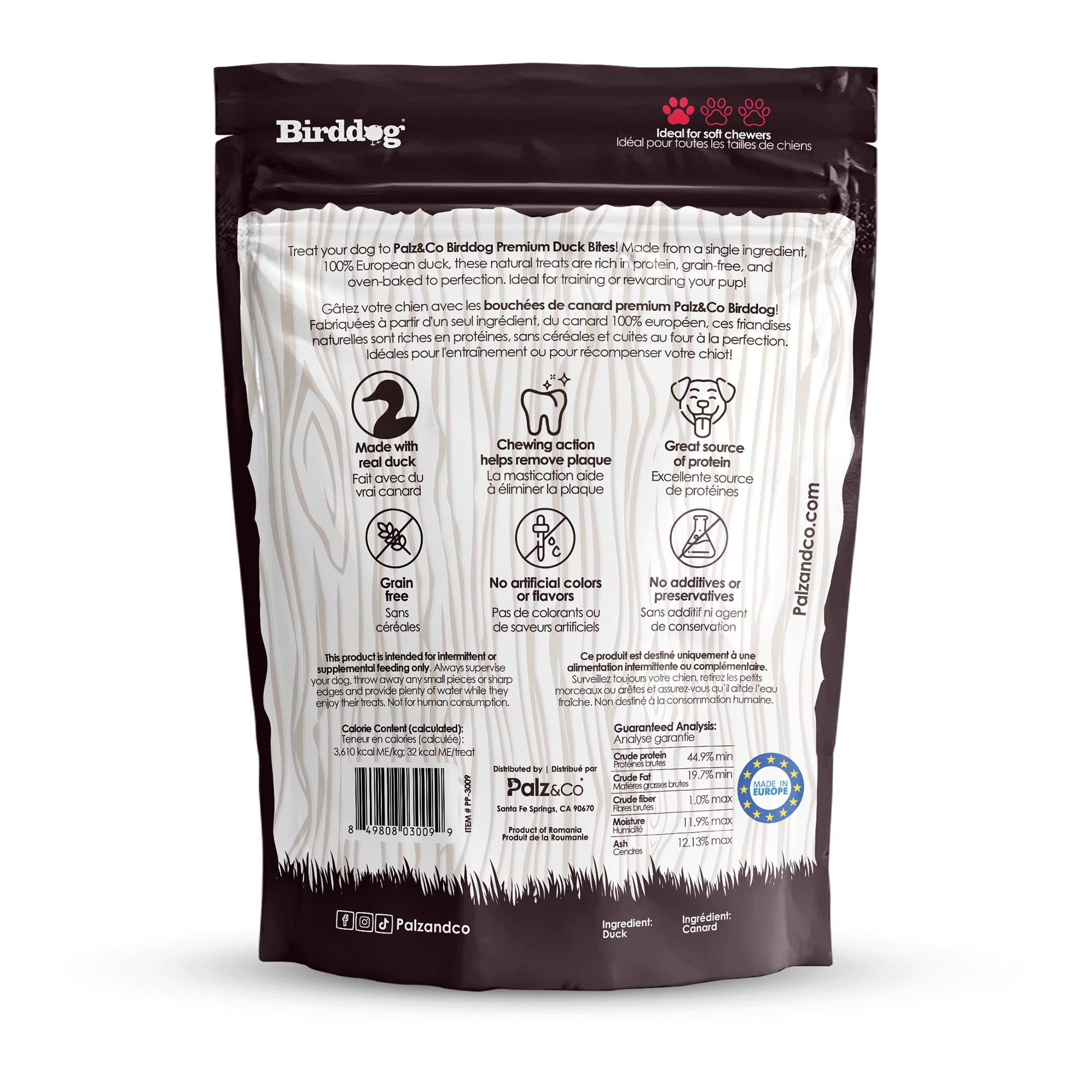 Birddog Duck Bites Dog Treats - 6 oz