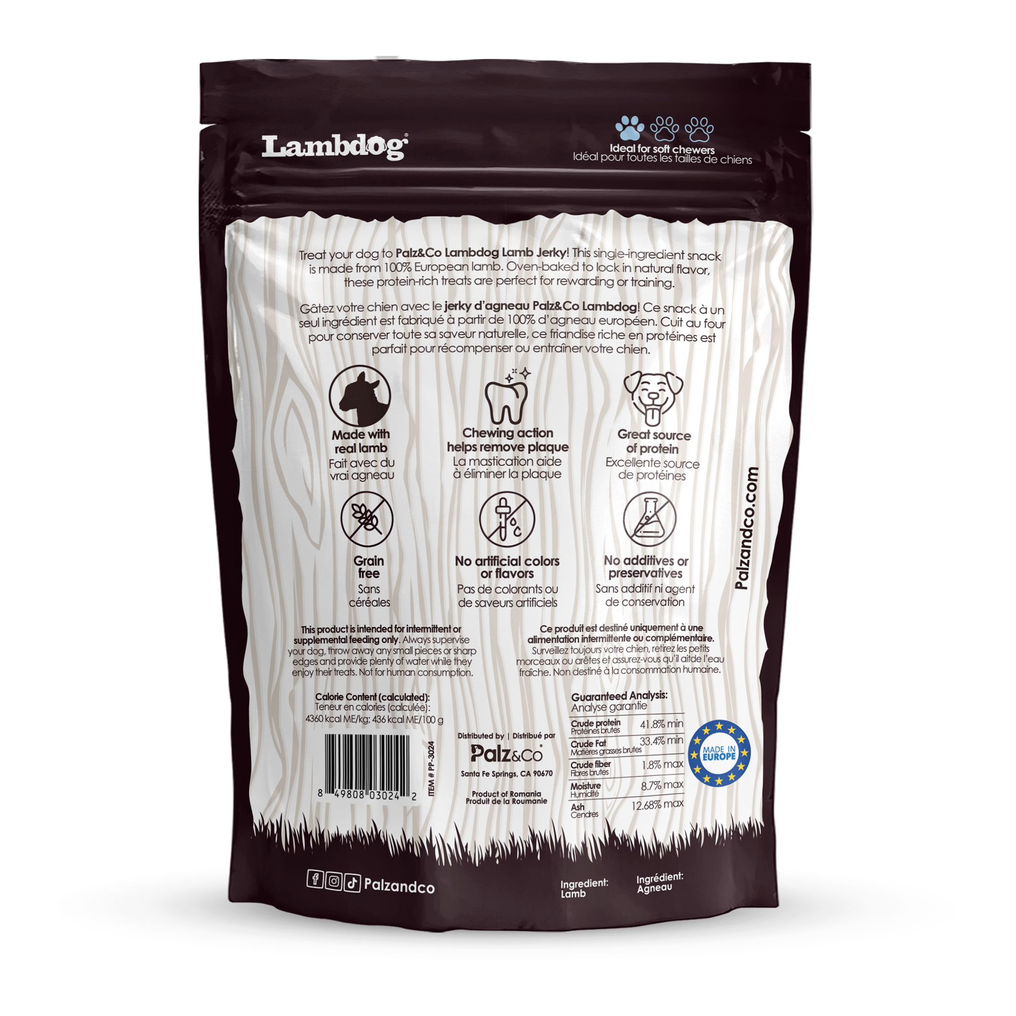 Lambdog Lamb Jerky Chews - Pack of 10