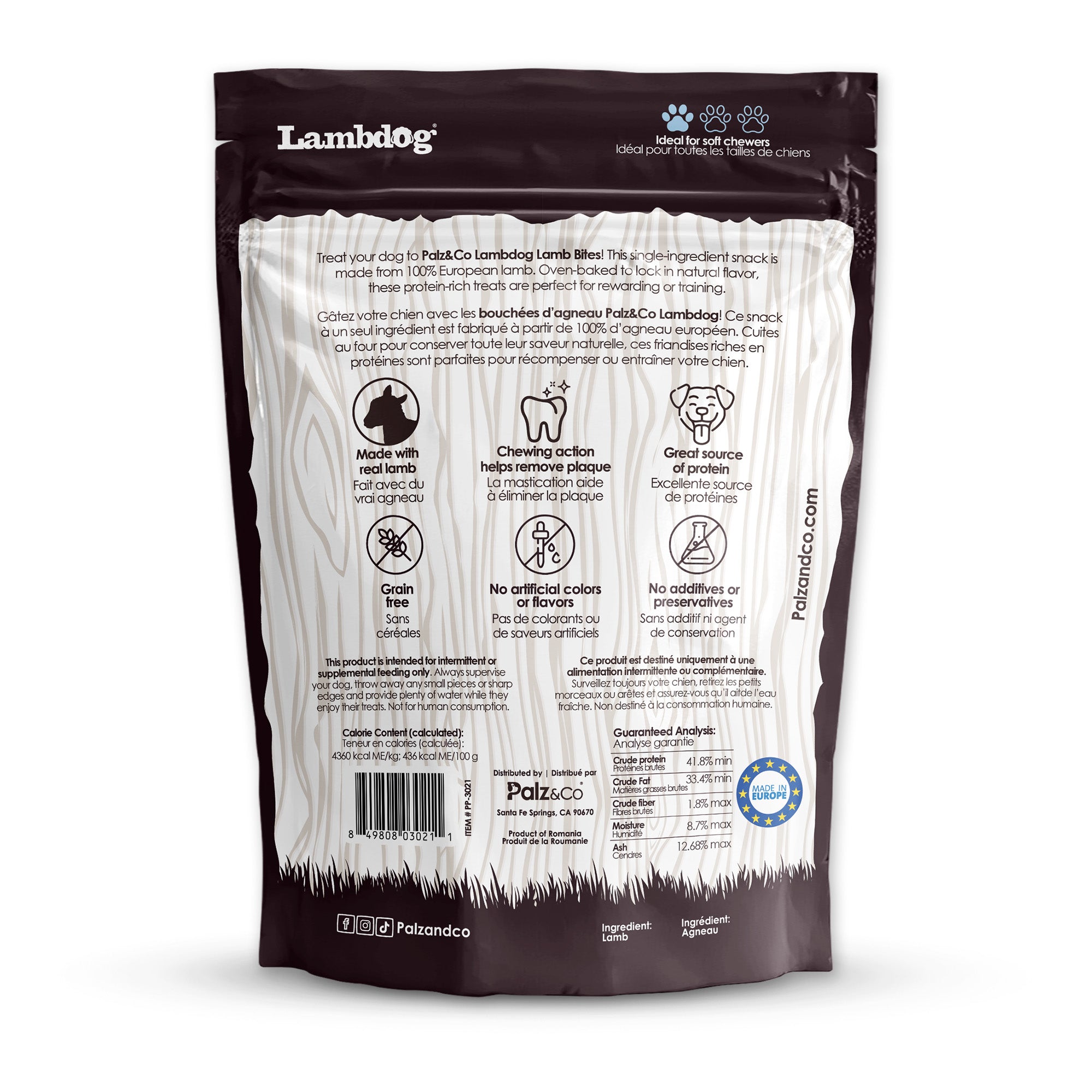 Lambdog Lamb Bites Dog Treats - 6 oz