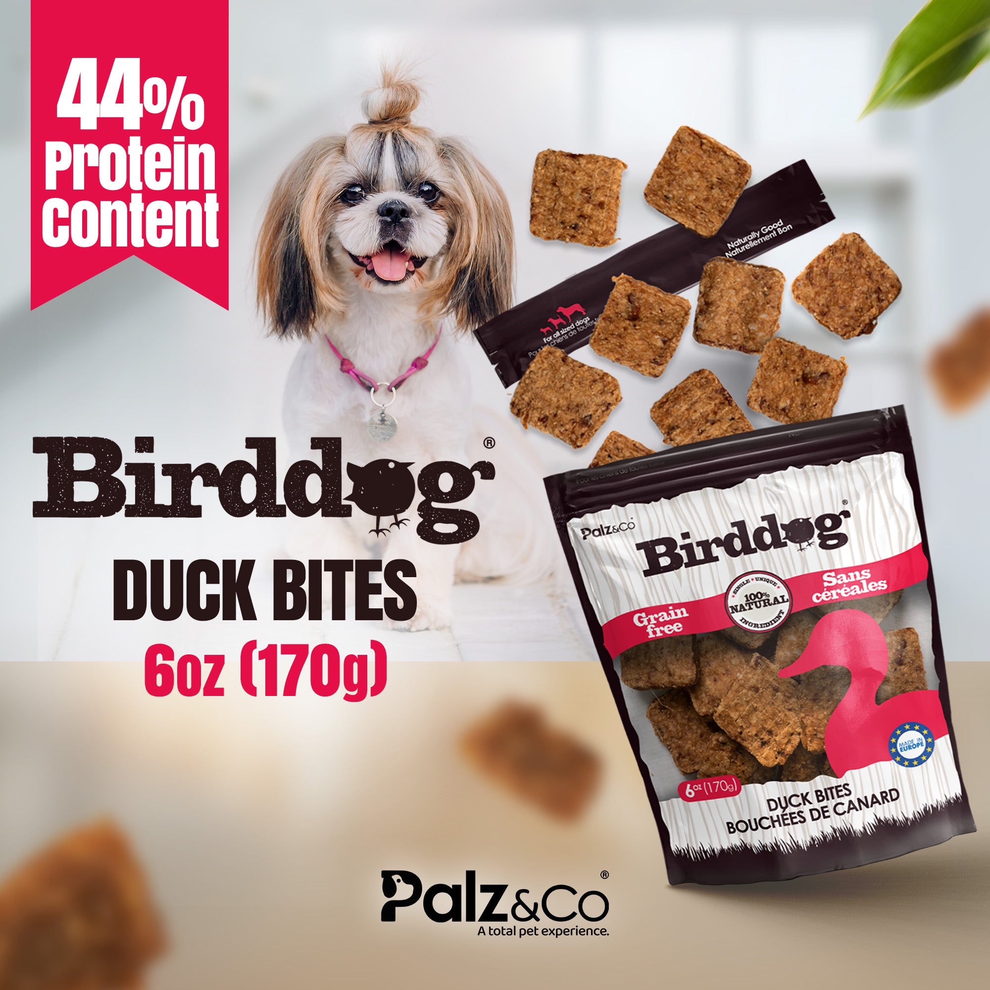 Birddog Duck Bites Dog Treats - 6 oz