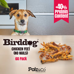 Birddog Chicken Feet (No Nails), Pack of 60