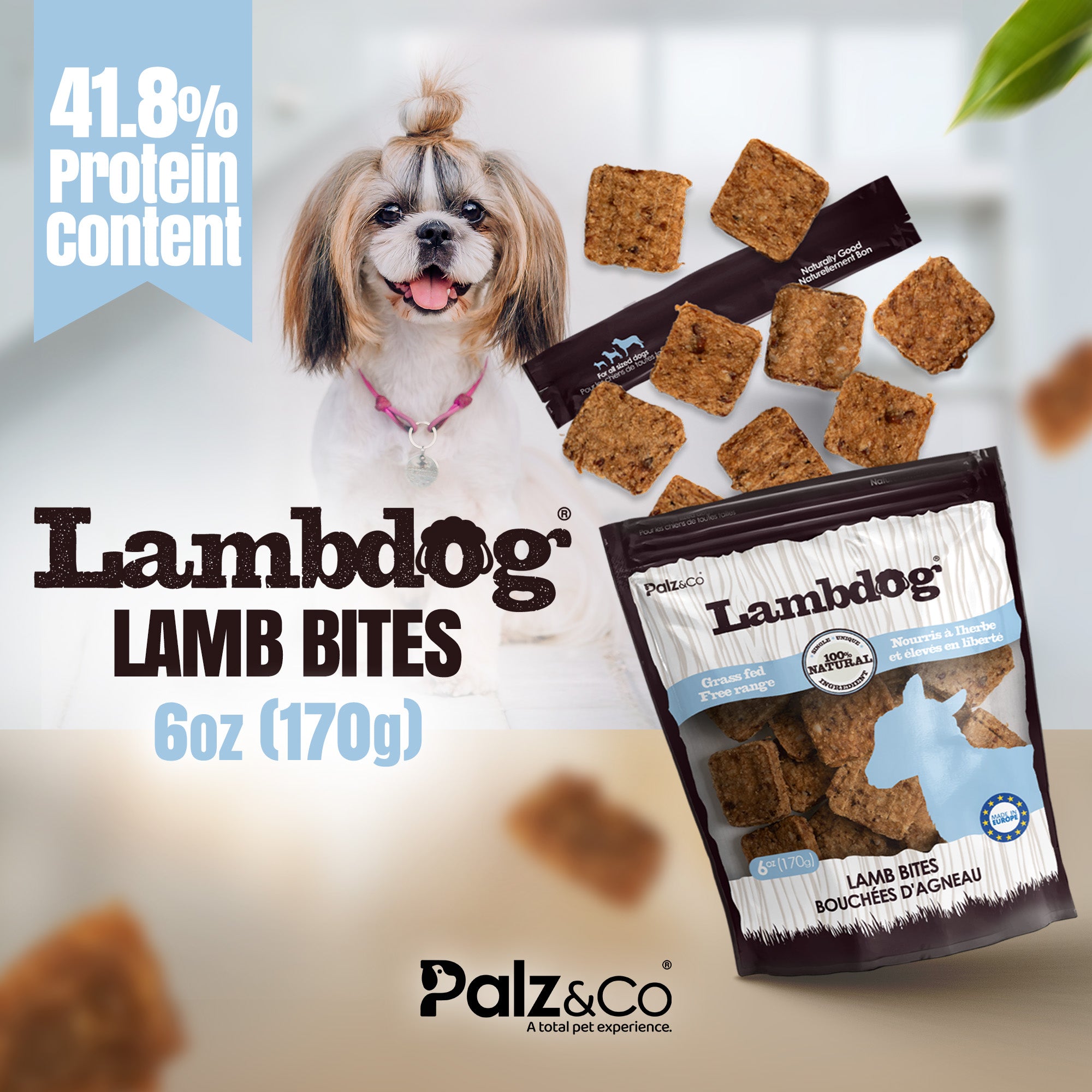 Lambdog Lamb Bites Dog Treats - 6 oz