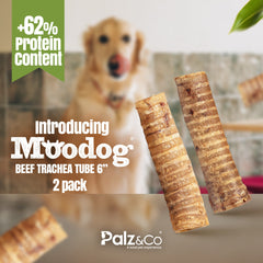 Moodog Beef Trachea Tubes - Pack of 2