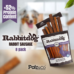 Rabbitdog Rabbit Sausage Dog Treats