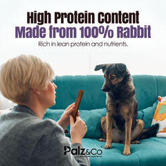 Rabbitdog Rabbit Sausage Dog Treats - 8 & 20 Pack