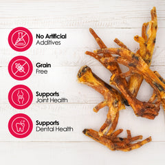 Birddog Chicken Feet (No Nails), Pack of 60