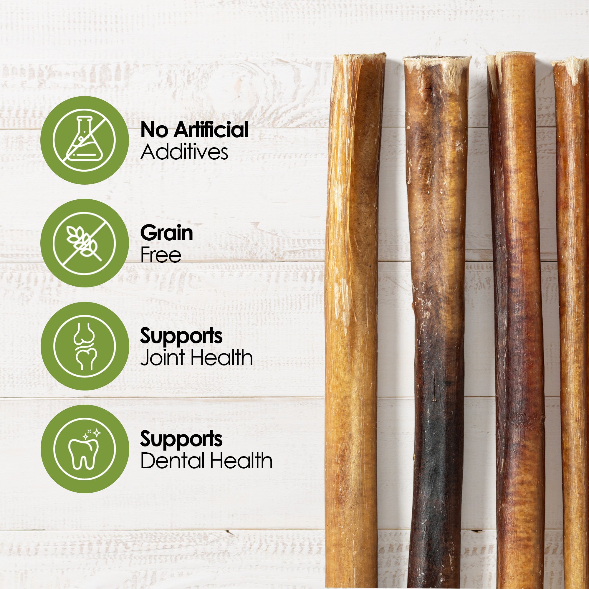 Moodog Beef Thick Bully Sticks 6-12"- Pack of 25