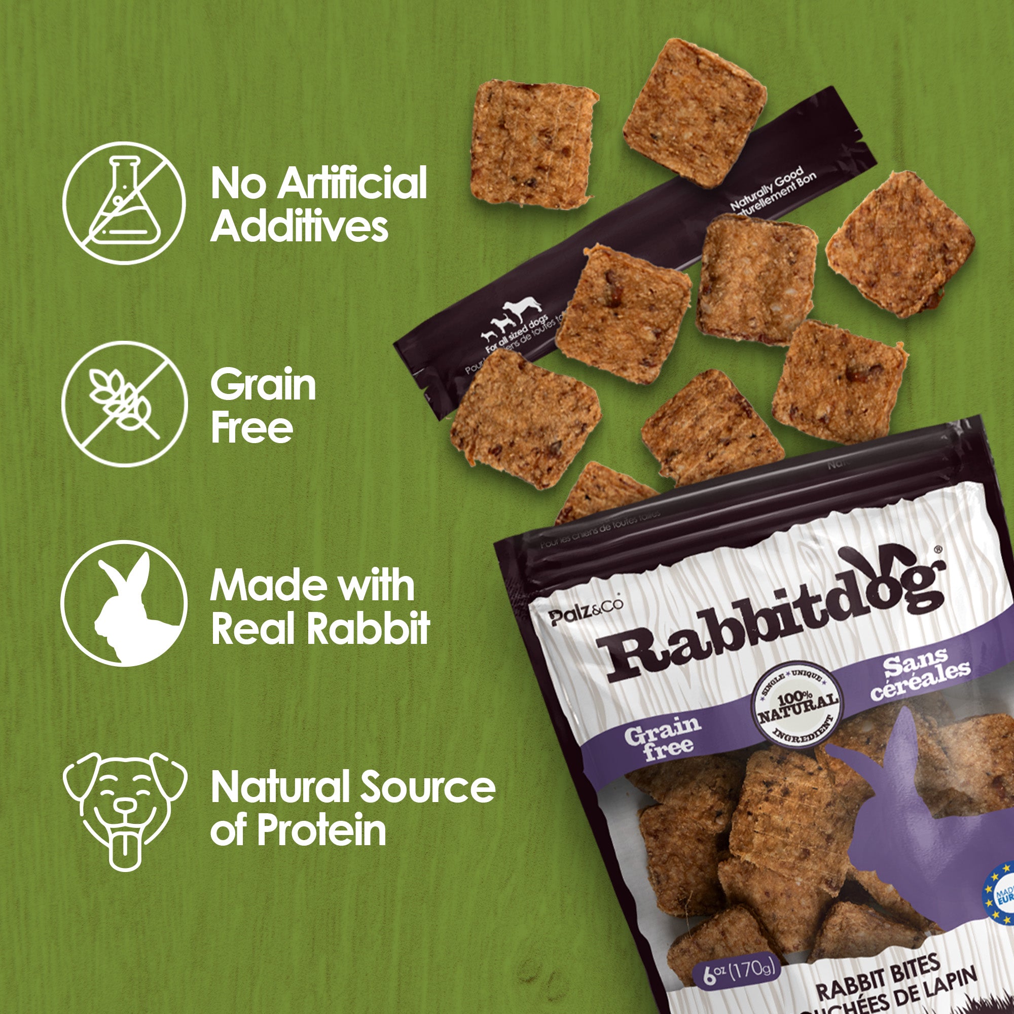Rabbitdog Rabbit Bites Dog Treats - 6 oz