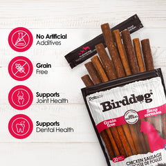 Birddog Chicken Sausage Treats - Pack of 8 & 20