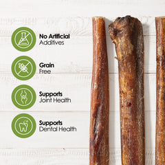 Moodog Beef Monster Bully Stick 6" & 12" - Pack of 25