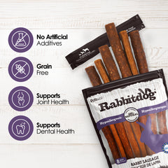 Rabbitdog Rabbit Sausage Dog Treats