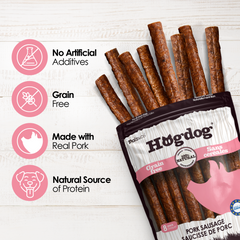 Hogdog Pork Sausage Dog Treats - 8 & 20 Pack