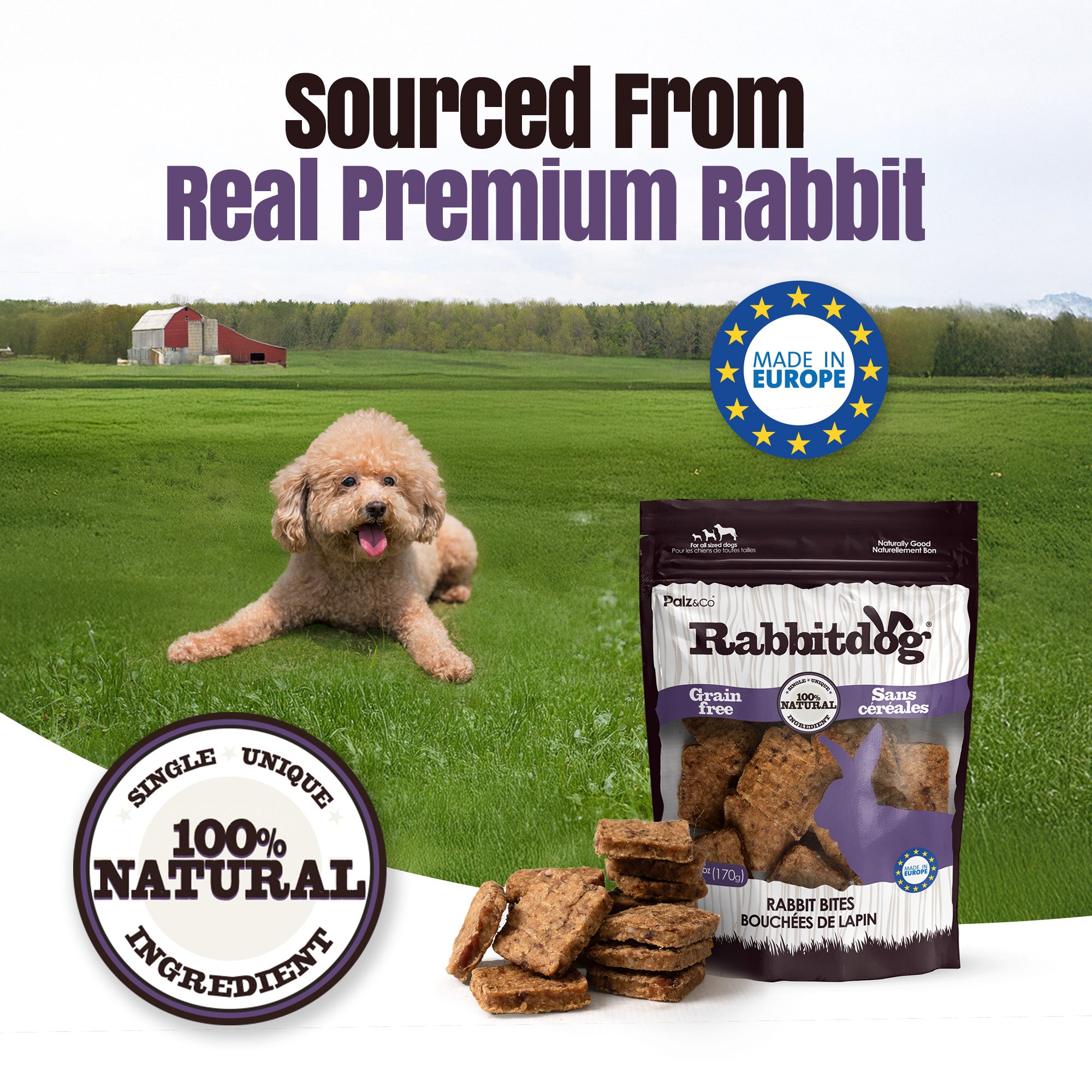 Rabbitdog Rabbit Bites Dog Treats - 6 oz