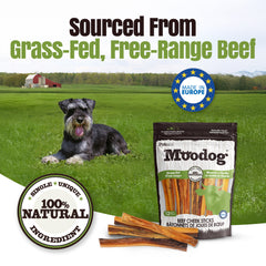 Moodog Beef Cheek Sticks, 12 Pack