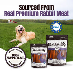 Rabbitdog Rabbit Sausage Dog Treats