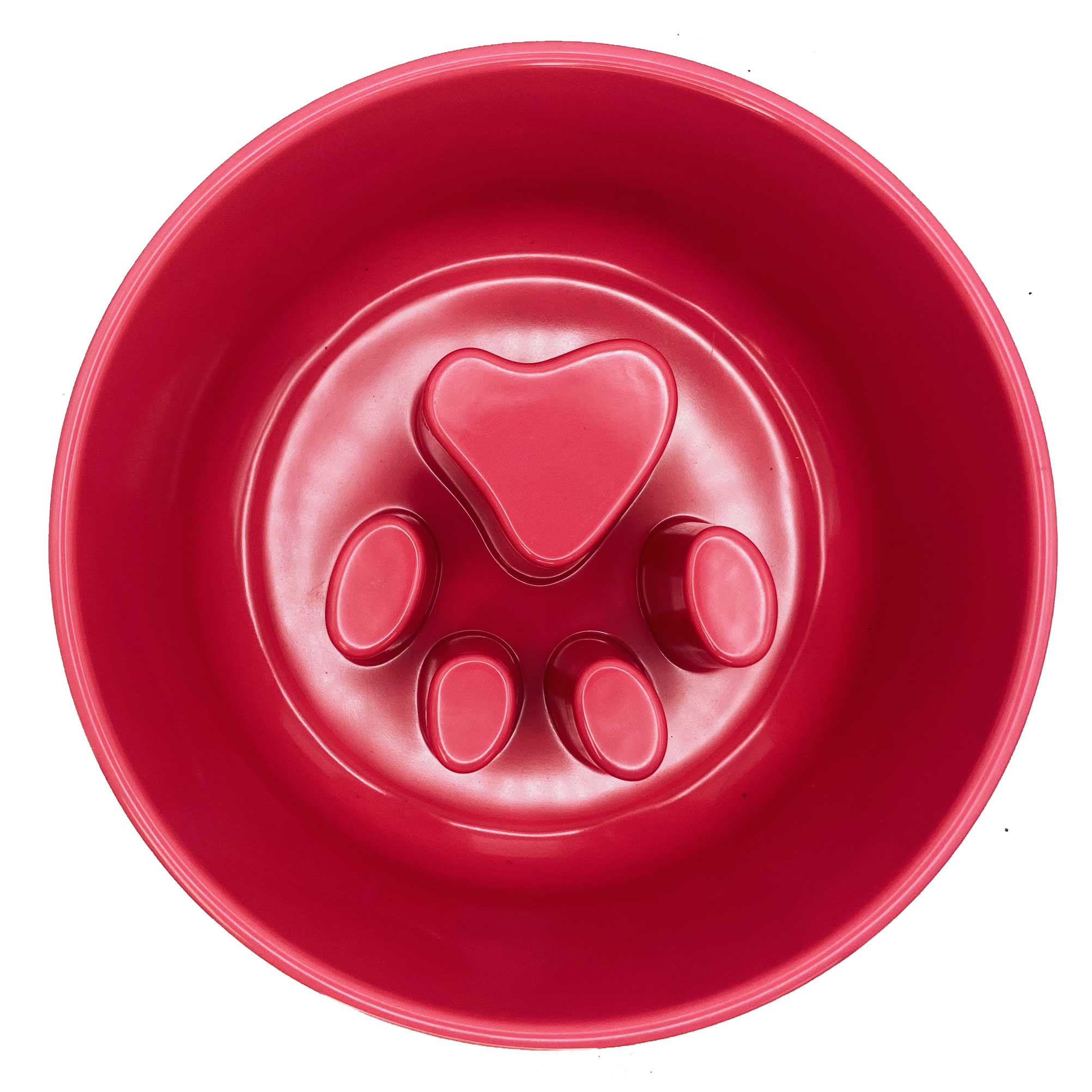 Paw Puzzle Slow Feeder Bowl, No-Skid Base