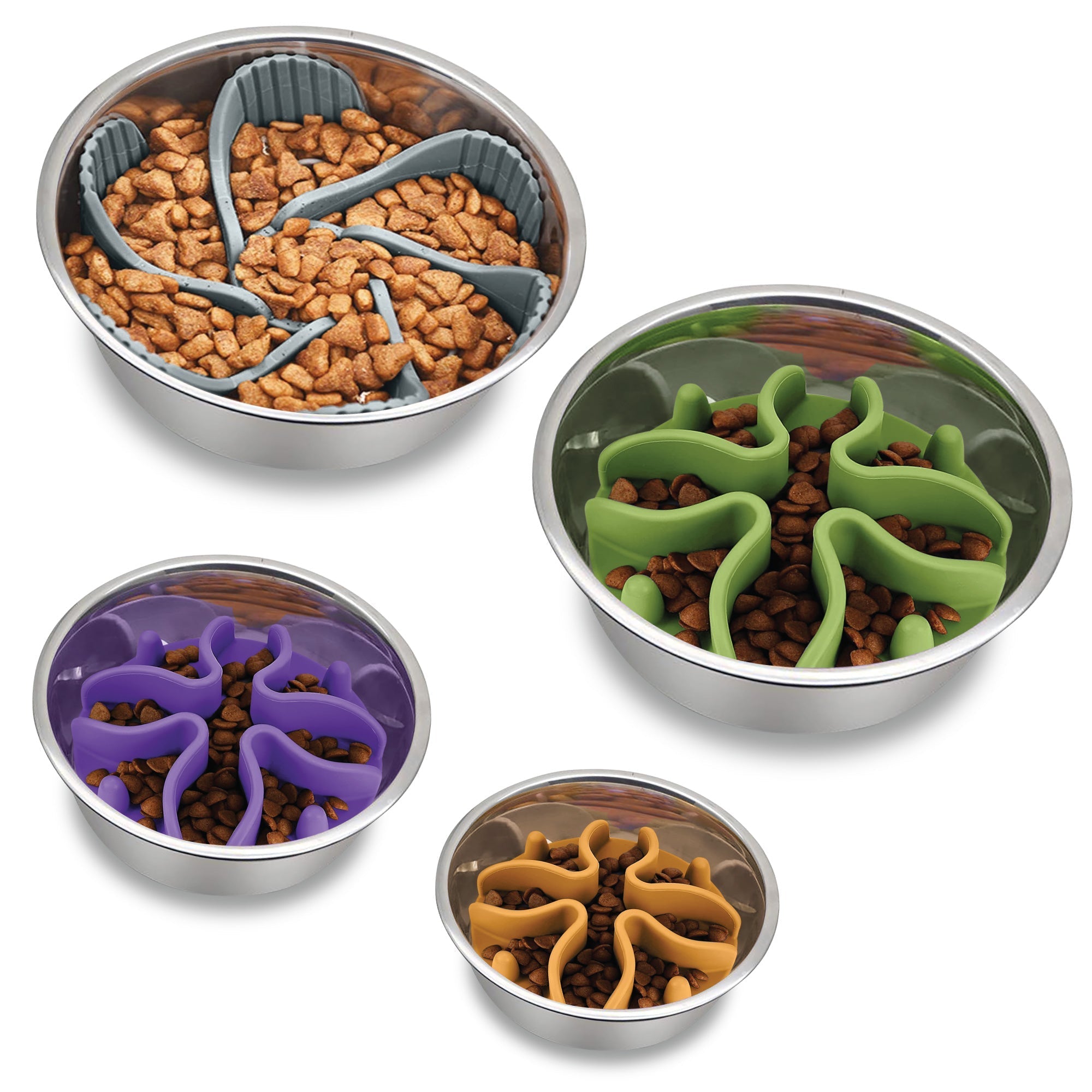 Paw Puzzle Slow Feeder Dog Bowl Insert