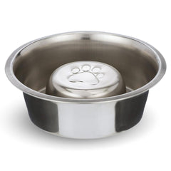 Slow Feed Reversible Stainless Steel Bowls