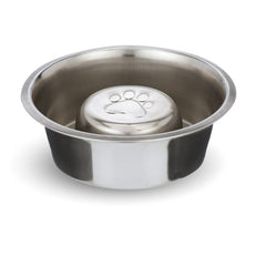 Slow Feed Reversible Stainless Steel Bowls