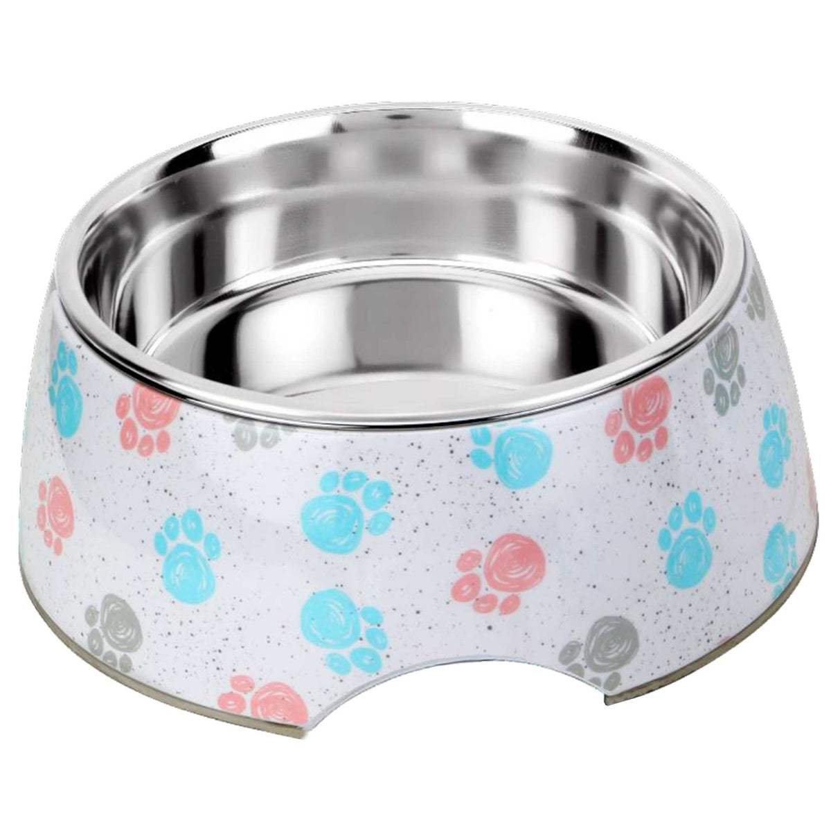 Retro Inspired Food Water Bowl, No-Skid Base