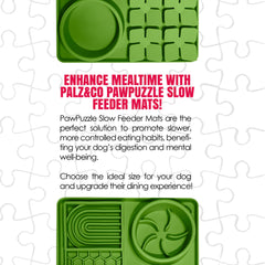 Paw Puzzle Silicone Slow Feeding Mat - Large Green