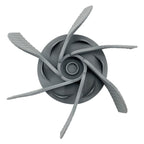 Gray impeller on a white background