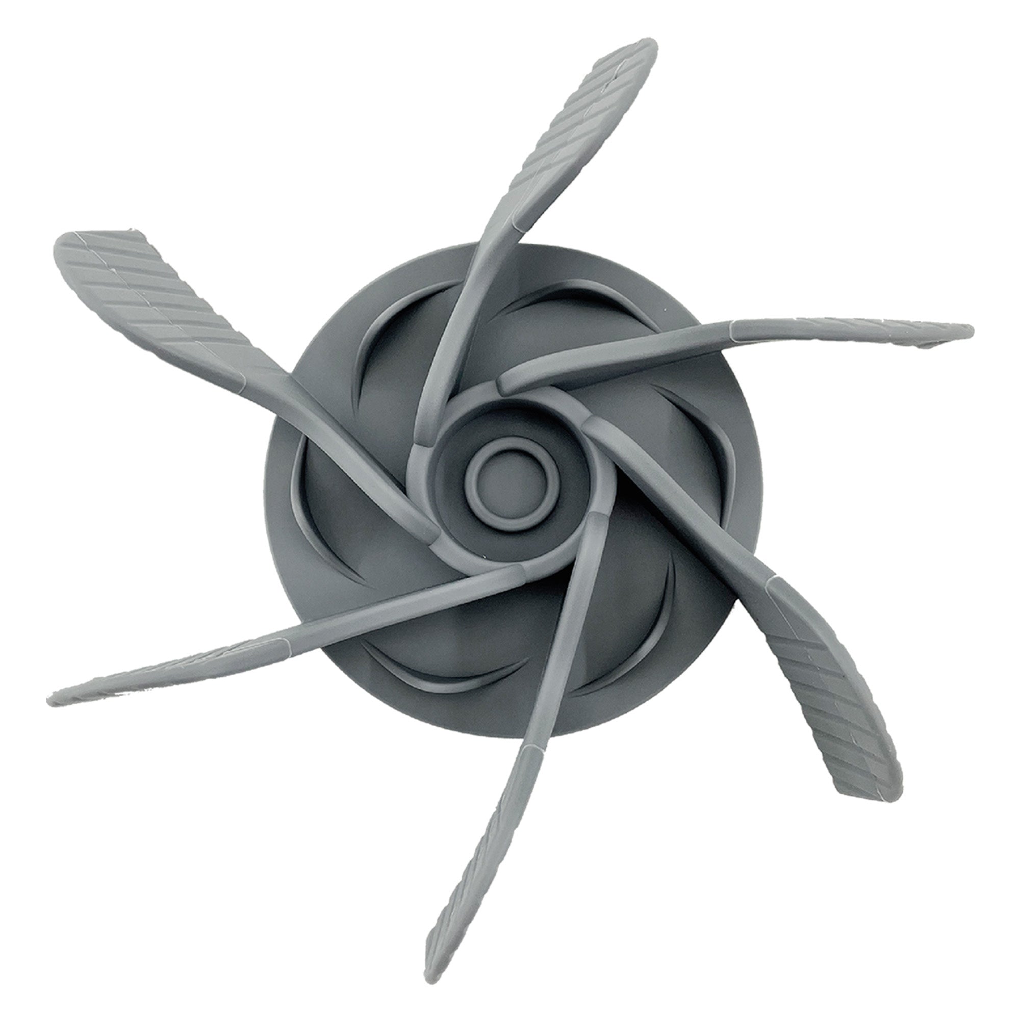Gray impeller on a white background