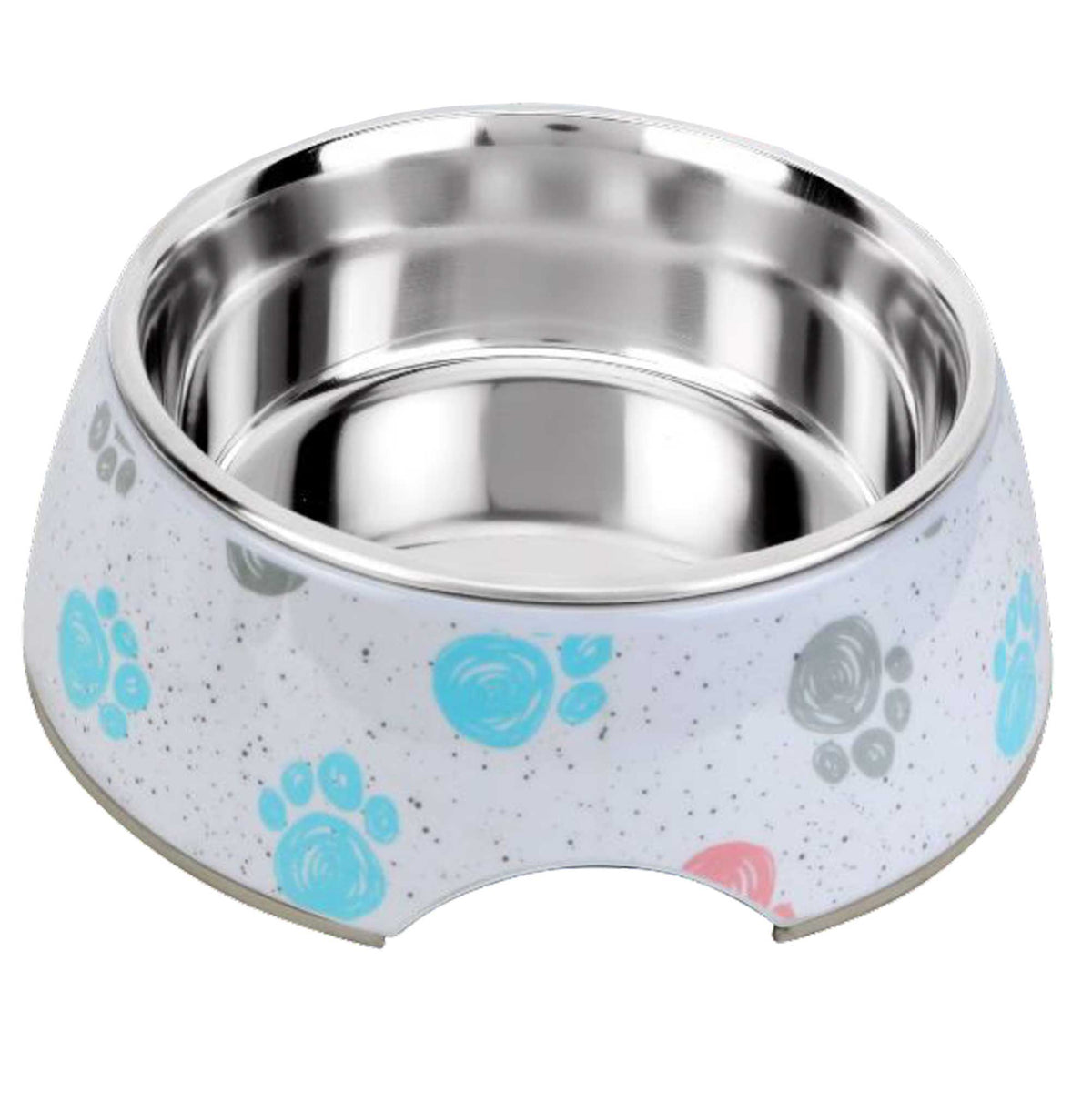 Retro Inspired Food Water Bowl, No-Skid Base