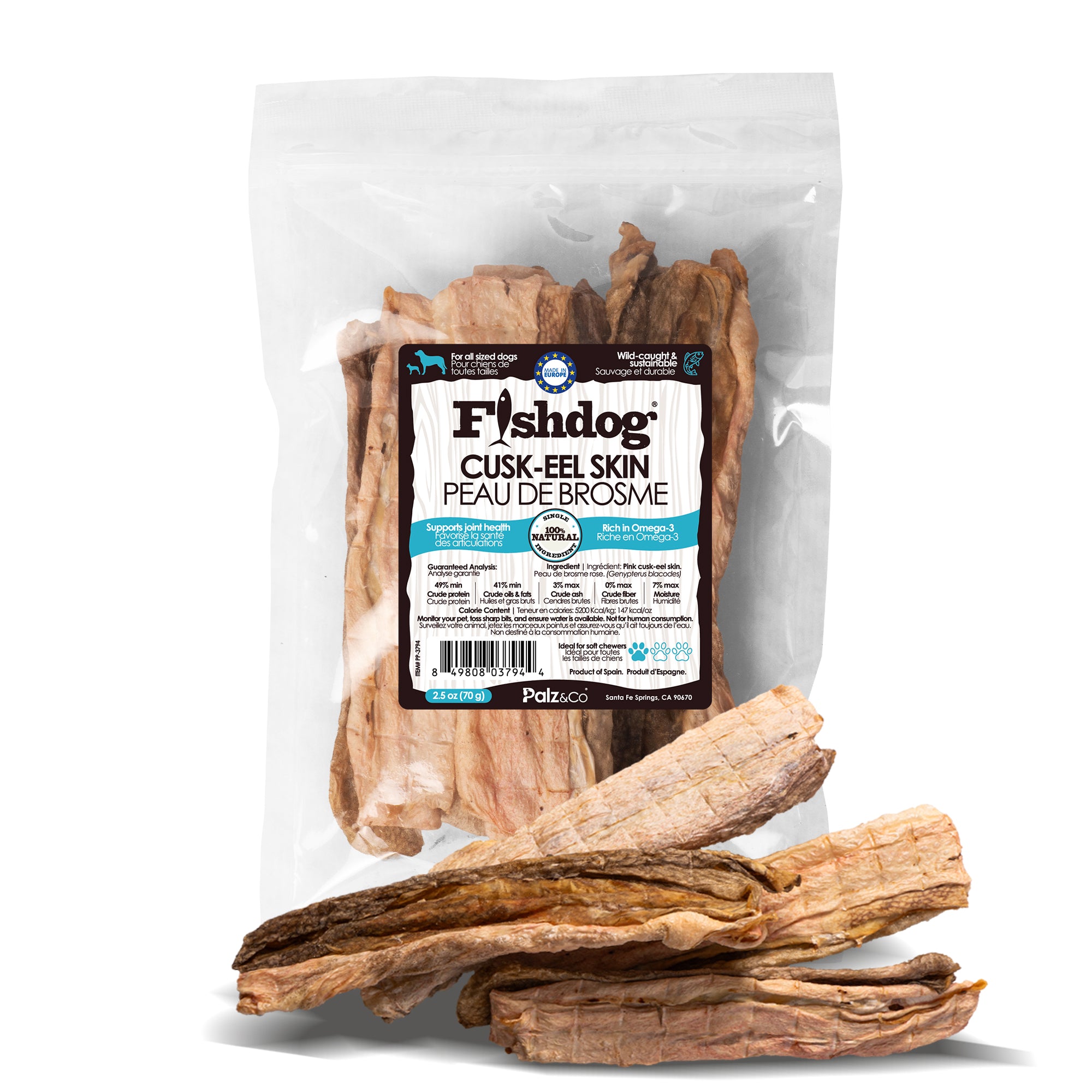 Fishdog Fishdog Cusk-Eel Skin - 2.5 oz (70g)