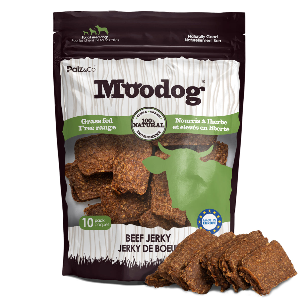 Moodog Beef Jerky Chews - Pack of 10