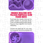 Paw Puzzle Silicone Slow Feeding Mat - Medium Purple