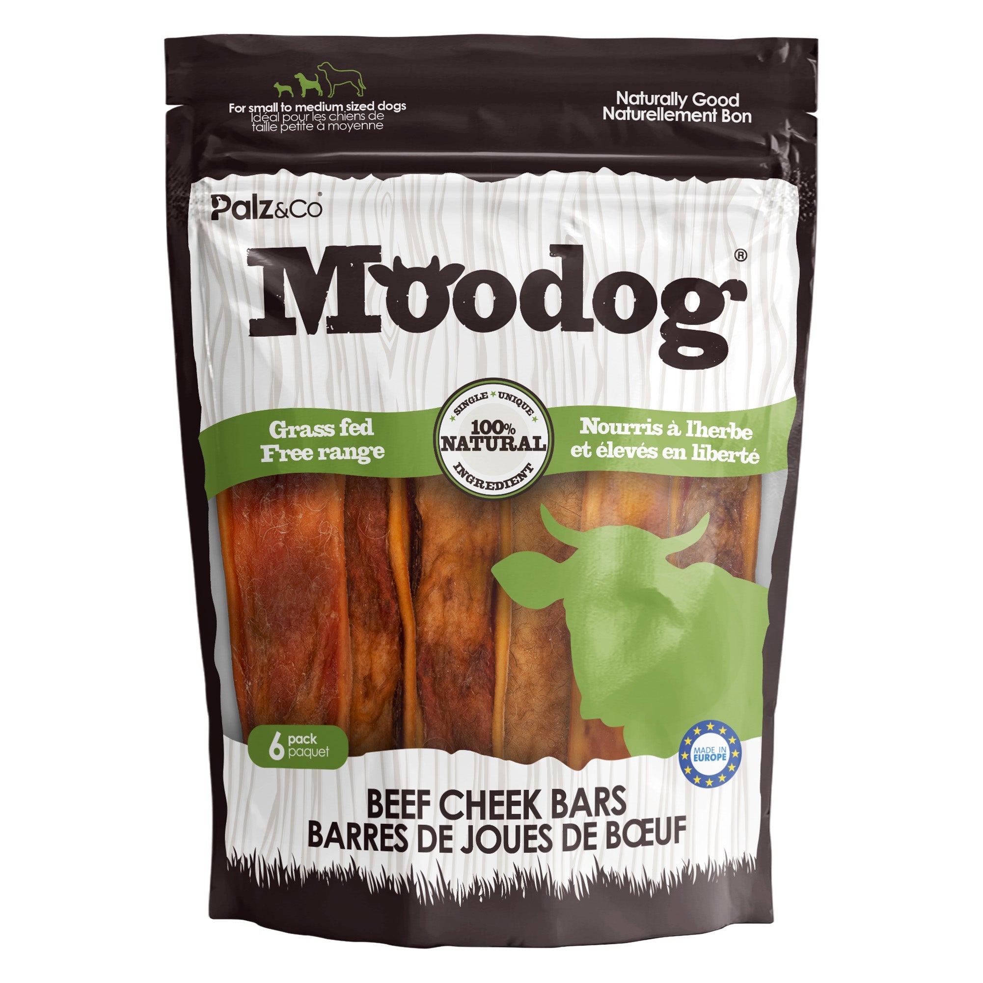 Moodog Beef Cheek Bars - Pack of 6 Secondary image