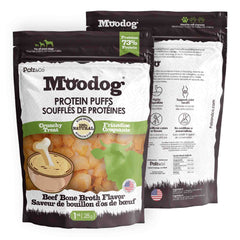 Alternate front view of MooDog Protein Puffs Bone Broth, Wholesale