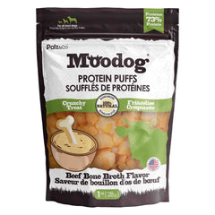 Front view of MooDog Protein Puffs Bone Broth, Wholesale