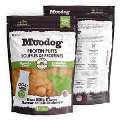 Alternate front view of MooDog Protein Puffs Goat Milk, Wholesale