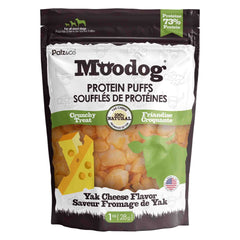 Front view of MooDog Protein Puffs Yak Cheese, Wholesale