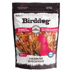 Front view of Palz & Co BirdDog Chicken Feet Chews, 10-pack Wholesale