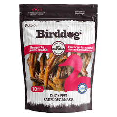 Front view of Palz & Co BirdDog Duck Feet Chews, 10-pack Wholesale
