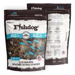 Alternate front view of Palz & Co FishDog Cod Bites Cubes, 2.5 oz Wholesale