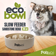 EcoBowl Slow Feeder Dog Bowl